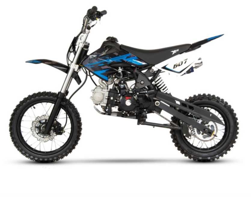 Motocicleta Cross/Enduro copii 4T XTR 607M, 125cc,14/12,negru/albastru