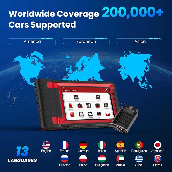 Tester auto profesional THINKCAR BiDirectional THINKTOOL PD8 in ROMANA