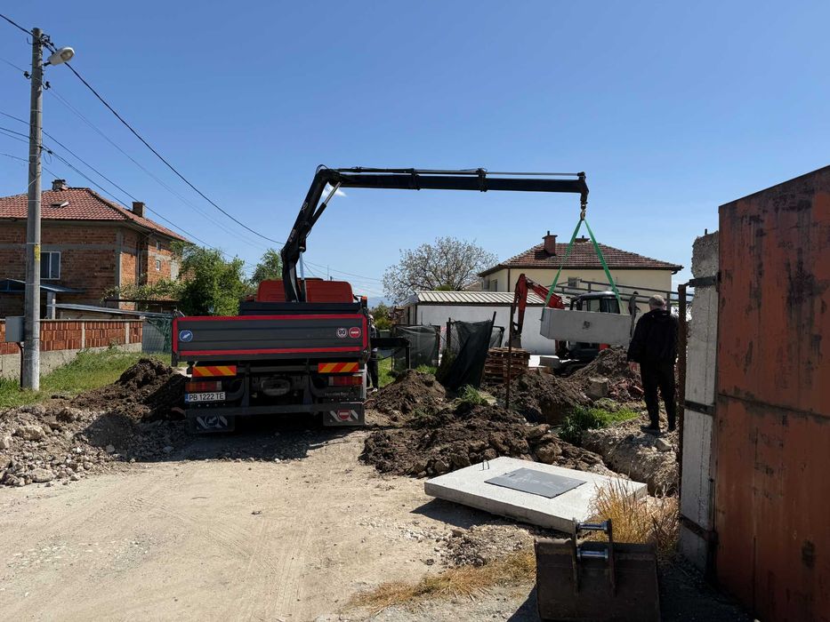 БАГЕР JCB 3.5t,САМОСВАЛ с кран 12t,БУС с борд ,ВАЛЯК
