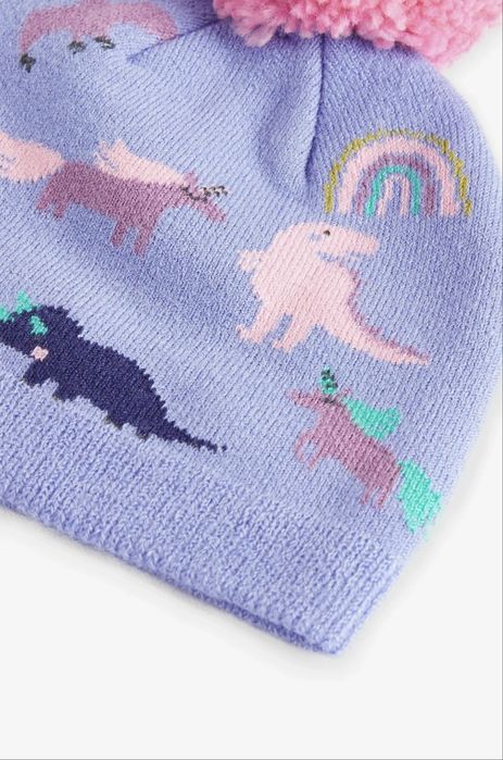 Caciula tricotata Next, cu dinozauri, 50 cm. 1-2 ani