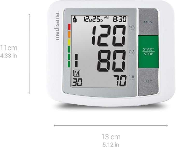 Апарат за измерване на кръвно налягане Medisana BU 510, Голям LCD дисплей
