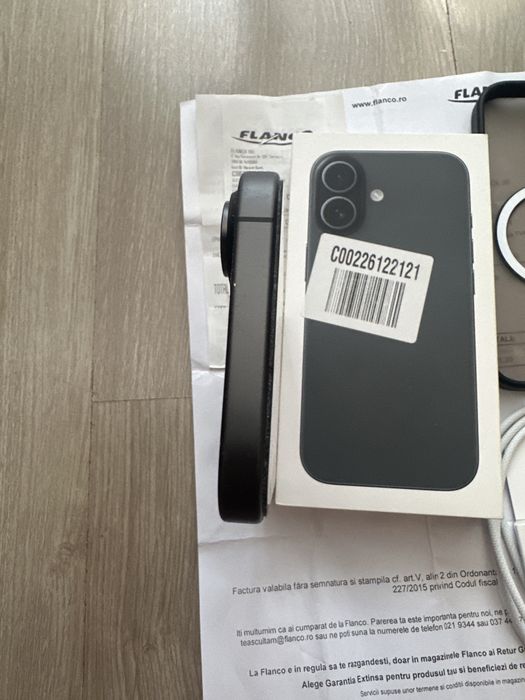 iPhone 17 256GB Black - ca nou - pachet complet + husa - Factura + Garantie