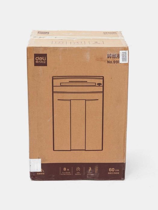 Уничтожитель бумаг Deli W9919, P-7, 8 листов, 30 л, 1×5 мм