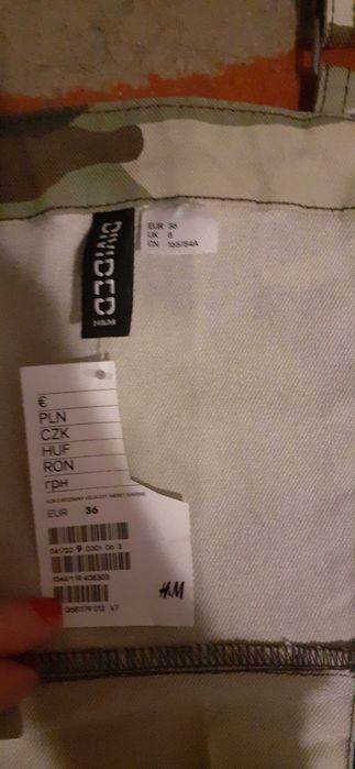 Rochie camuflaj H&M, mas 36 (S), noua