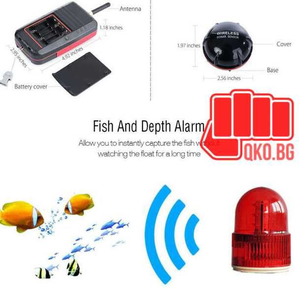 Сонар Fish finder Z70 (стойка за лодка + усилваща обхвата антена )