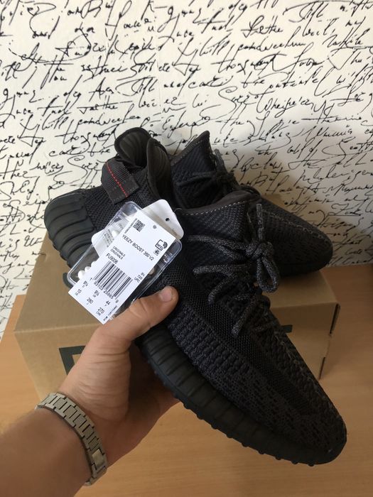 Adidas Yezzy 350 black reflective