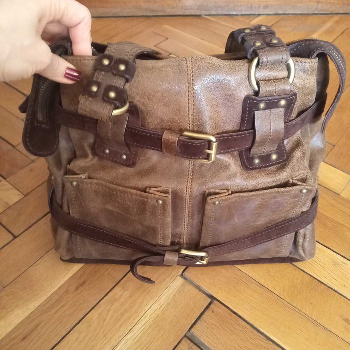 Италианска дамска кожена чанта Pepina