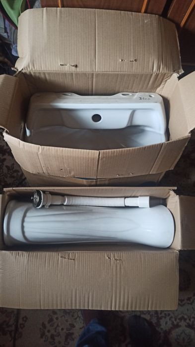 Умывальник ромашка с пьедесталом