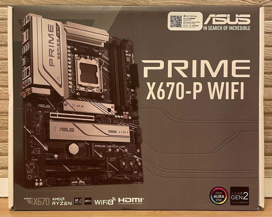 Placa de baza ASUS PRIME X-670P WIFI Noua. Sigilata
