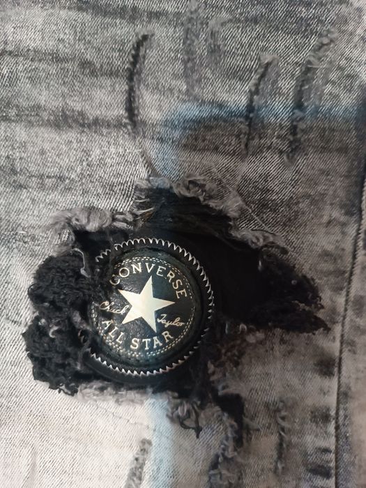 Pantaloni scurți blug Converse Lee, mărimea M.