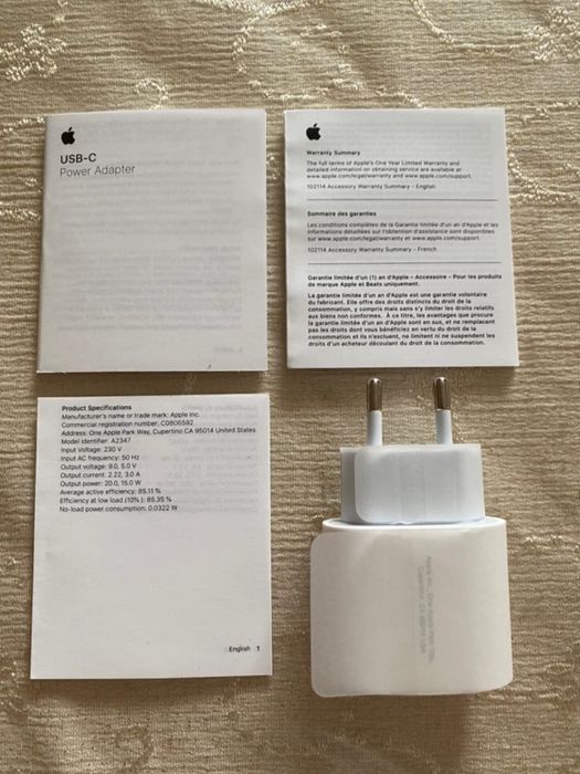 Адаптер зарядчик 20w