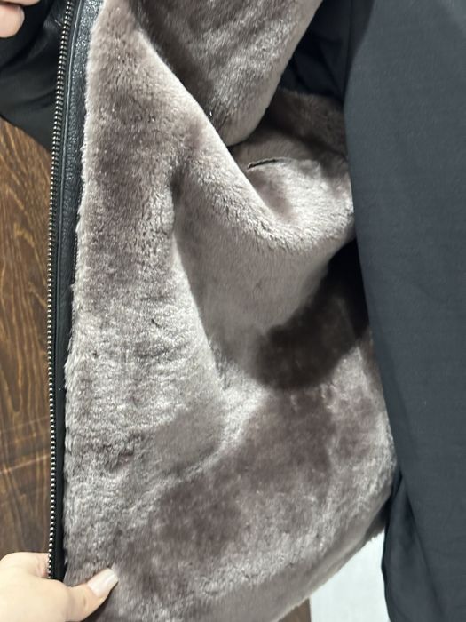 Кожанная дубленка