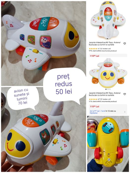 Jucării cu sunet, mașinuțe sunet, plusuri, lego, puzzle