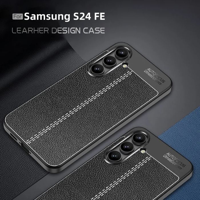 Samsung Galaxy S25 S24 S23 /Ultra/Plus/FE/ Лукс кейс гръб кожена шарка