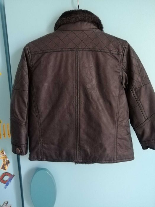 Geaca piele 3-4 ani, noua cu et, Koton, groasă, pt toamnă-iarna