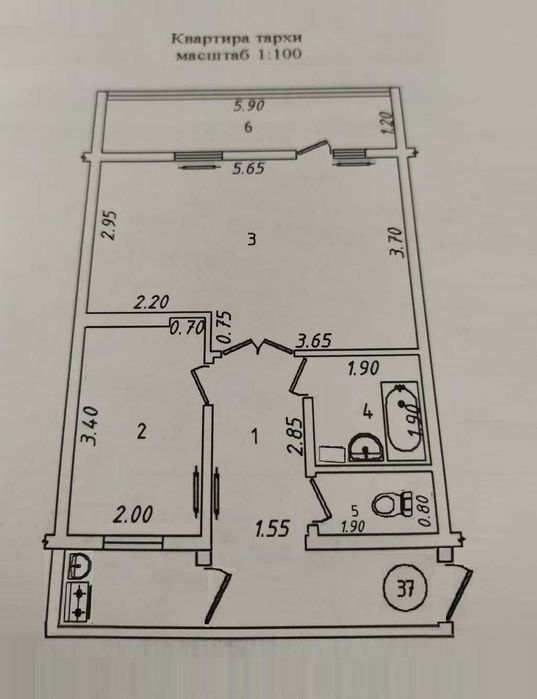 Юнусобод.т, 1-хона (1[2]/3/4) ғиштли уй 50 кв ўзимники (Своя квартира)