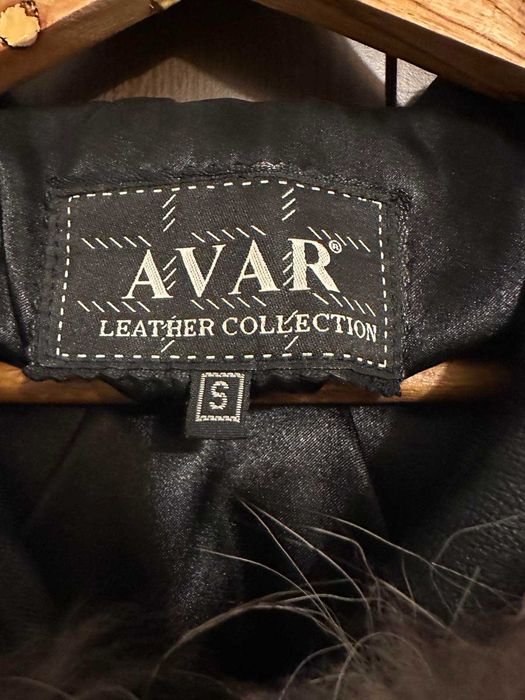 Черно кожено яке, размер S