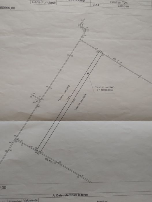 De vânzare teren extravilan Cristian - Brasov