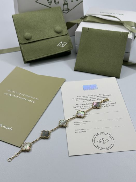 Brățară Van Cleef & Arpels 5 motifs Gold 750 Mother of Pearl