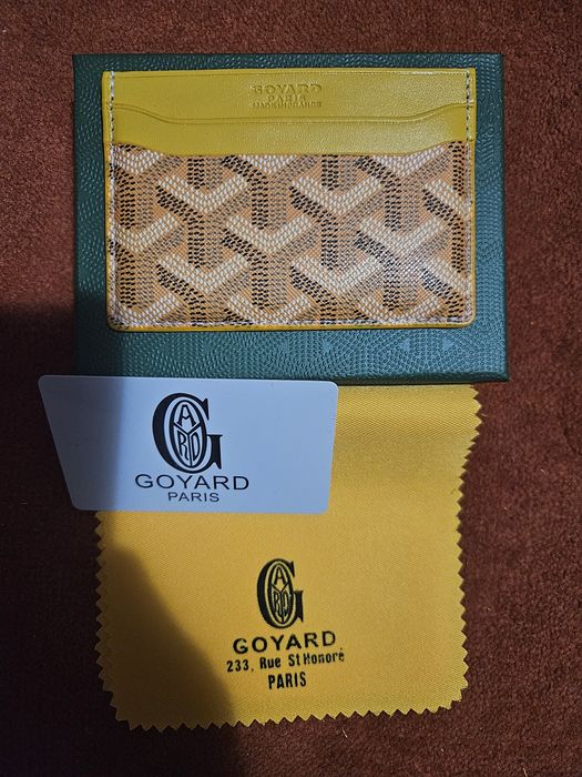 Goyard Green Leather 'Saint-Sulpice' Card Holder