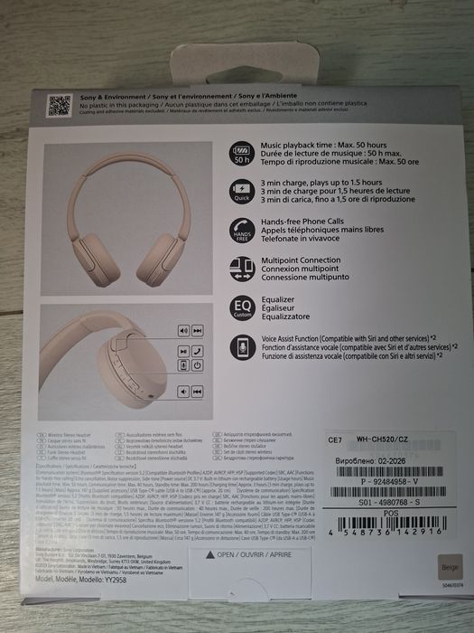 Casti Sony WH-CH520