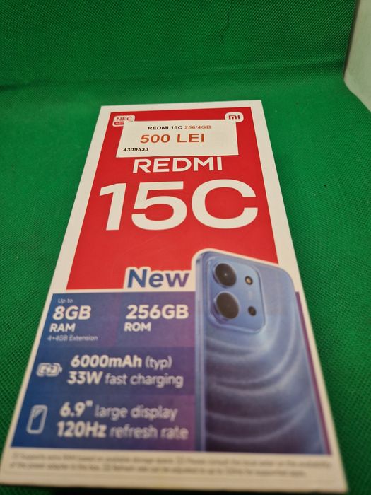 Redmi 15c 256/4gb la cutie•Amanet Lazar Crangasi•43095