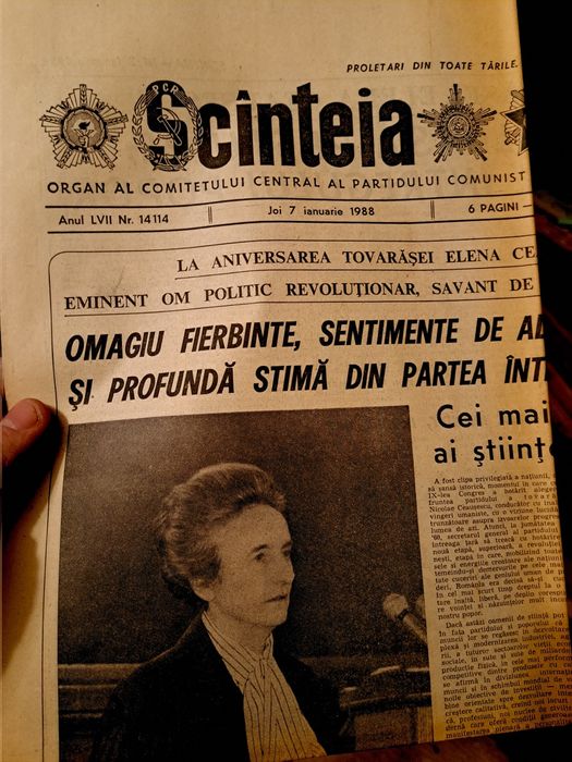 Vand ziarul "Scanteia",  15 lei