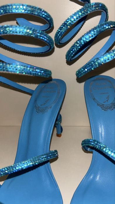 Sandale Rene caovilla piele naturala pe stoc