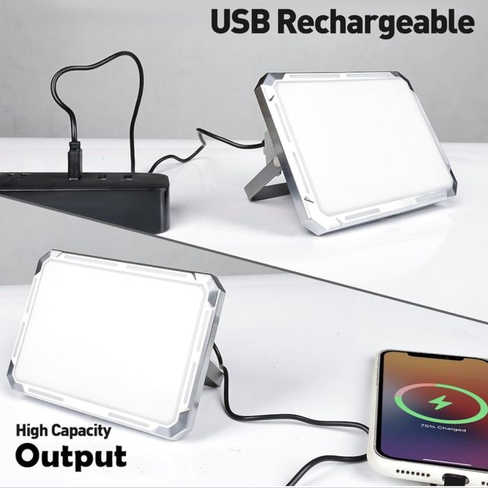 LED лампа с батерия, USB и Power Bank - аварийно осветление