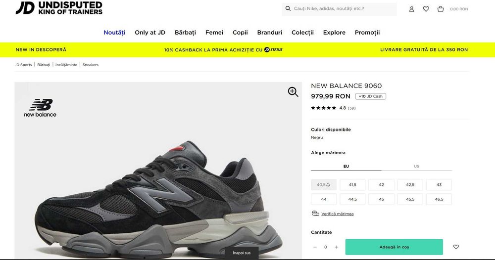 Adidasi New Balance 9060 mar 39.5