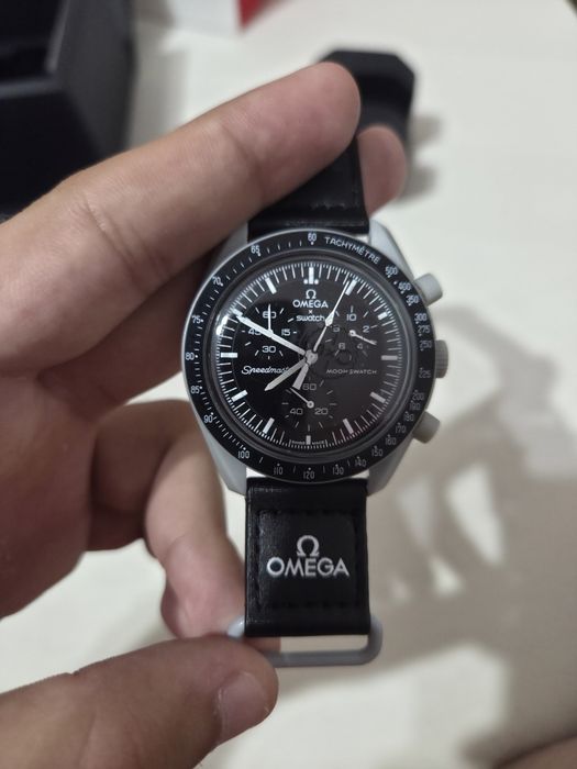 Ceas Omega x Swatch Moonswatch Mission to the Moon - Full Box, Ca Nou