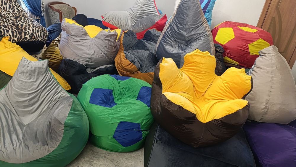 Бин бег. Биг бен. Кресло груша. Пуфик. Подушки. Седушка.