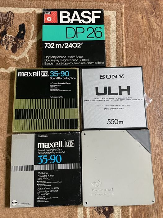 Benzi magnetofon 18cm BASF Maxell TDK