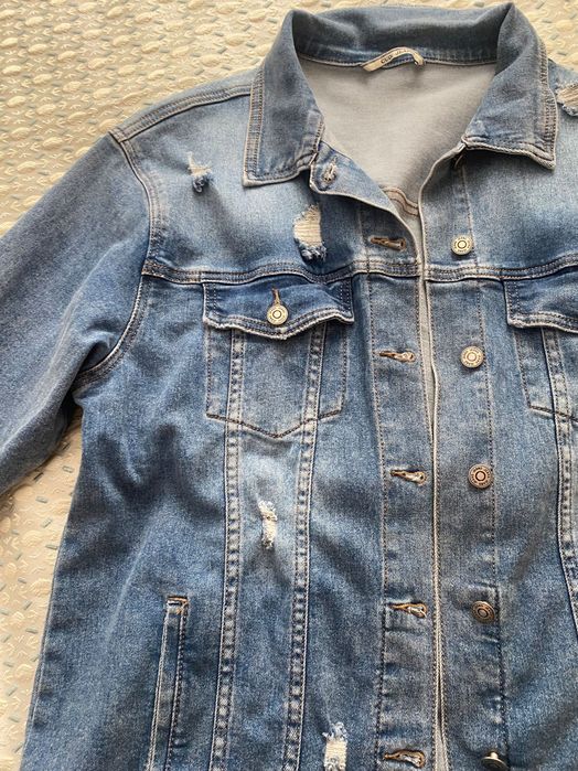 Дънково яке удължен модел