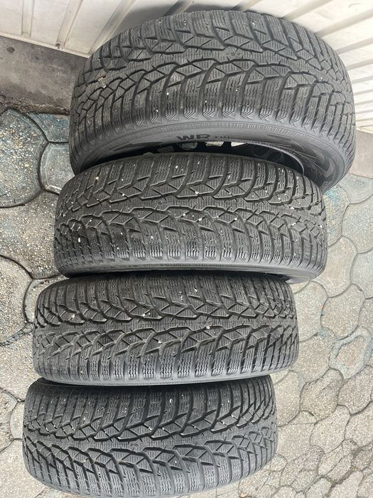 Jante 5x112mm anvelope iarna 215/60 R16 VW Passat, Audi, Seat, Skoda