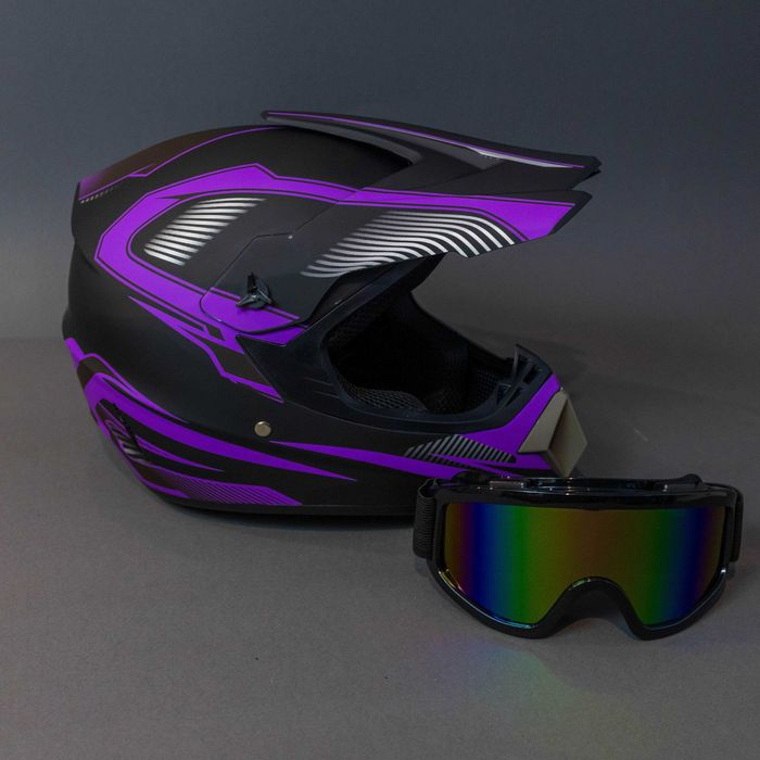 Каска с очила за ел. тротинетка , велосипед , мотокрос