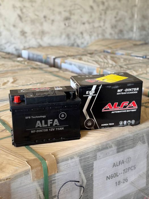 Аккумулятор Akumlyator Alfa 50/60/75/100 orginal Korea garantiya 1yil
