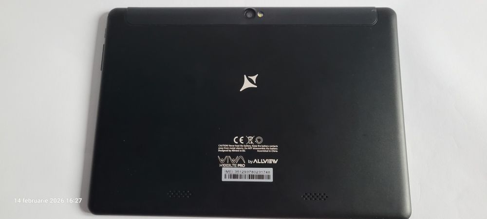 Tabletă Allviev H1003 cu cartelă sim/card microSD/wifi.