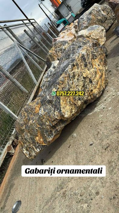 Piatră decorativă 25–63 mm / 90–120 mm | Grădină | Garduri | Livrare