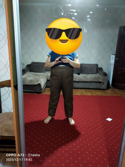 Теплые брюки болонь