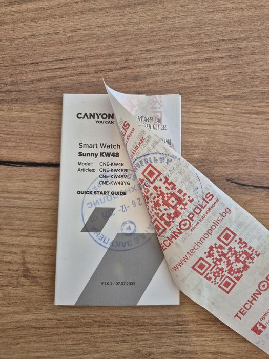 Детски смарт часовник Canyon с гаранция до 25.12.2027 - практически нов