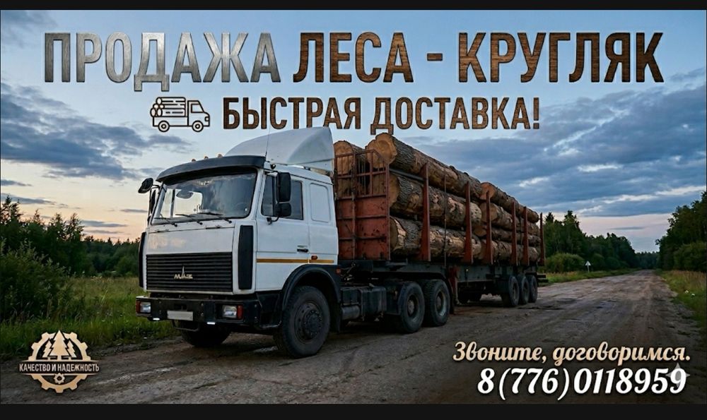 Продам  Лес кругляк . Все законно.