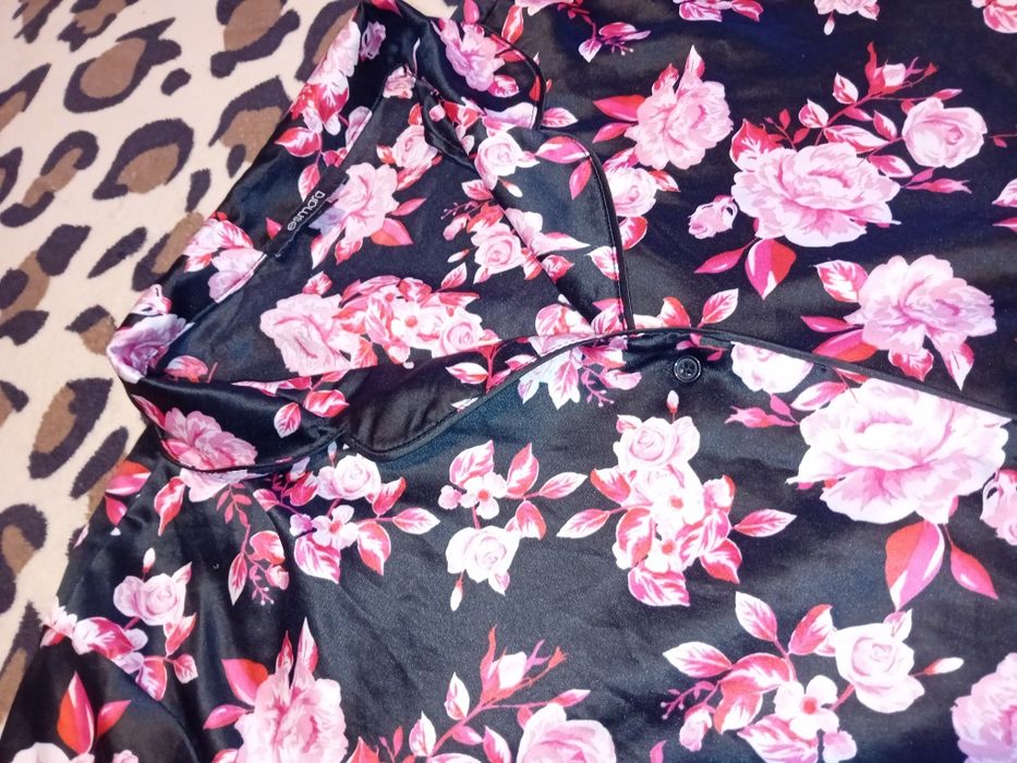 Pijama lungă satin