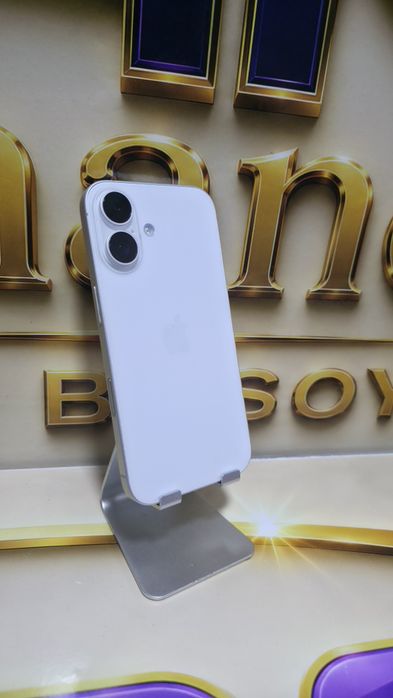 iPhone 16 White 5G 128GB Baterie:100% Schimbată.