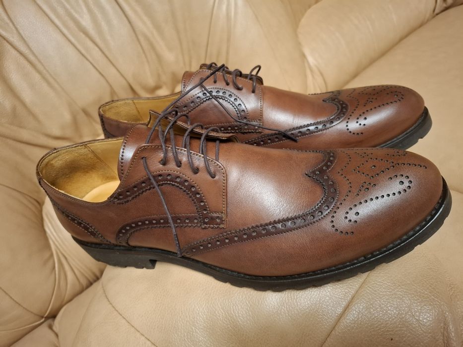 Pantofi piele maro 45 Fraterno