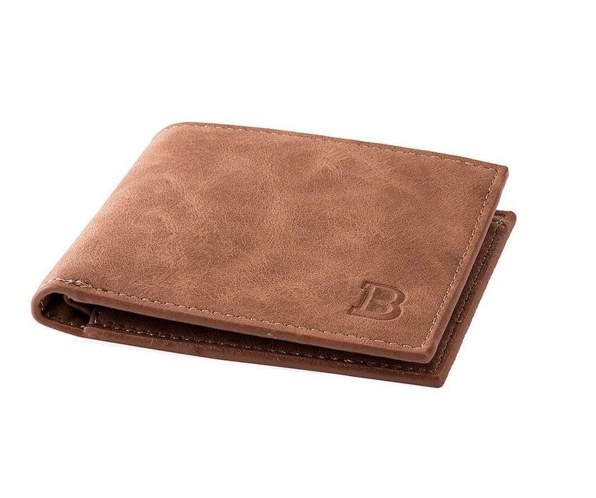 Мъжки кафяв кожен портфейл Baborry