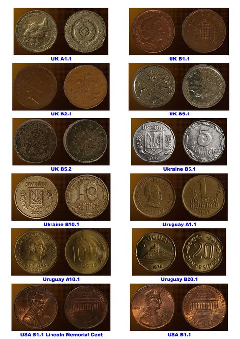 127 монети (вкл. 6 сребърни) 1839 г - 2022 г от 27 държави