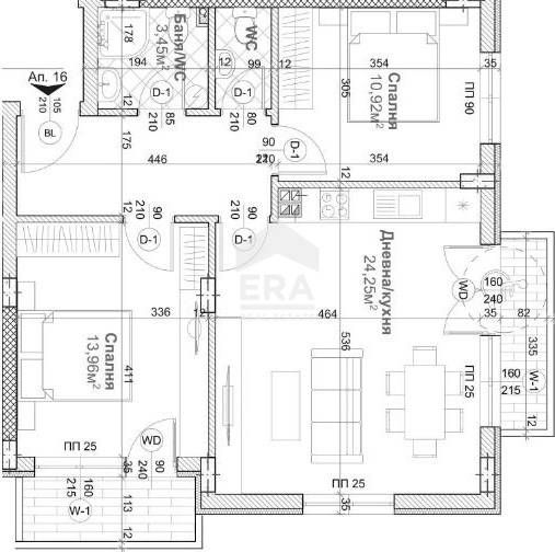 Продава се Тристаен апартамент в Варна, Левски - 95 кв.м за 1450 €/кв.м - Снимка #2