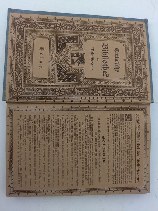 Carte veche germană – Heinrich Heine, "Sämtliche Werke" (Opere complete), vol. III – Stuttgart, 1885