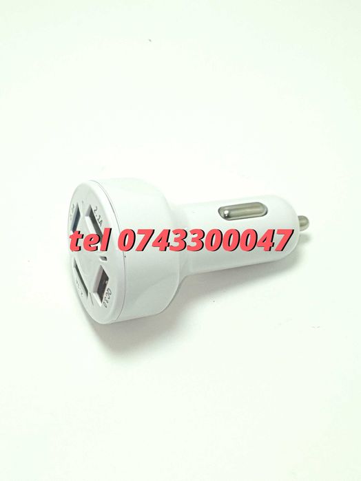 Incarcator Masina Auto 4 Porturi Bricheta Usb Qc Incarcare Rapida
